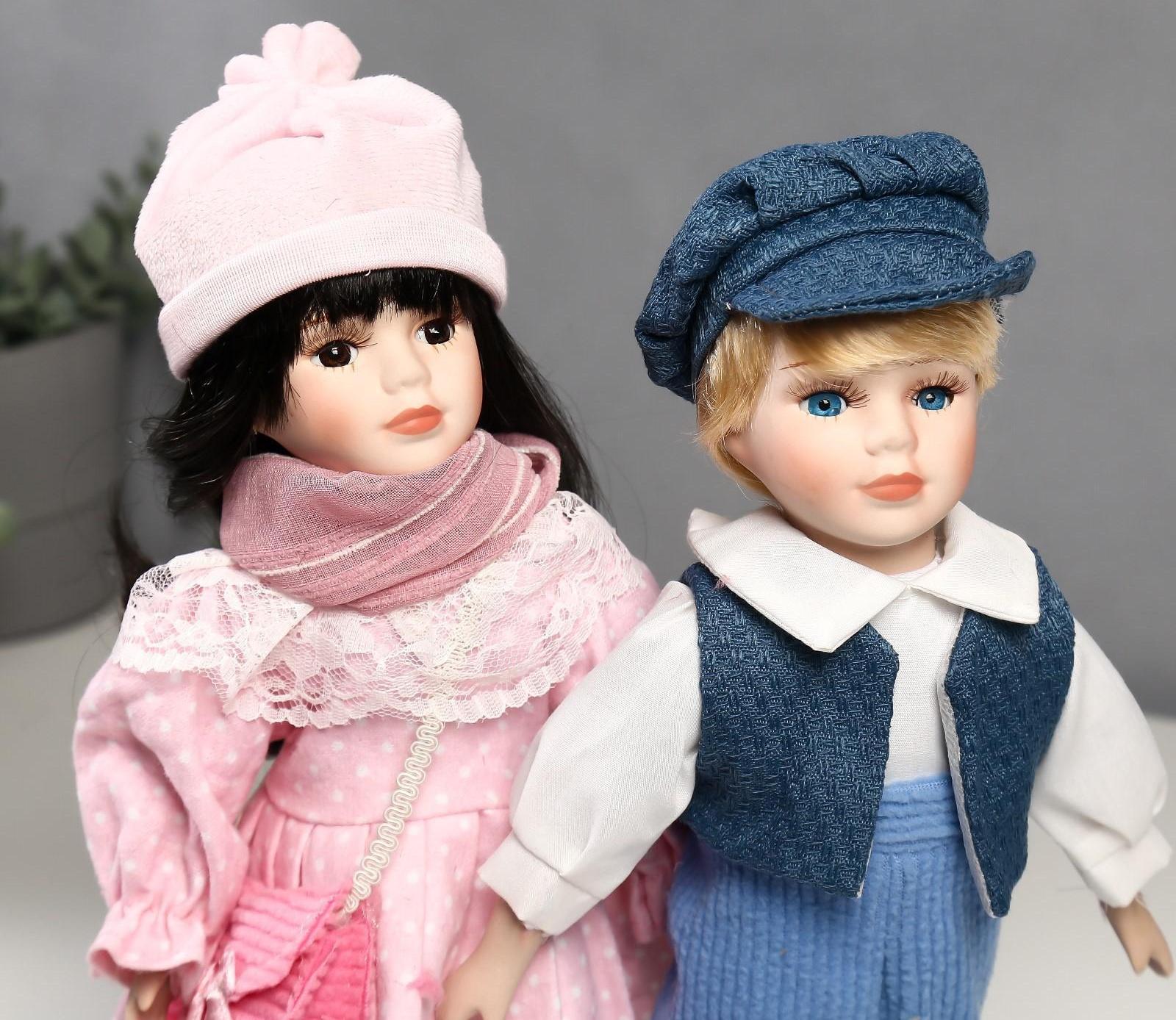 Кукла коллекционная парочка набор 2 шт 