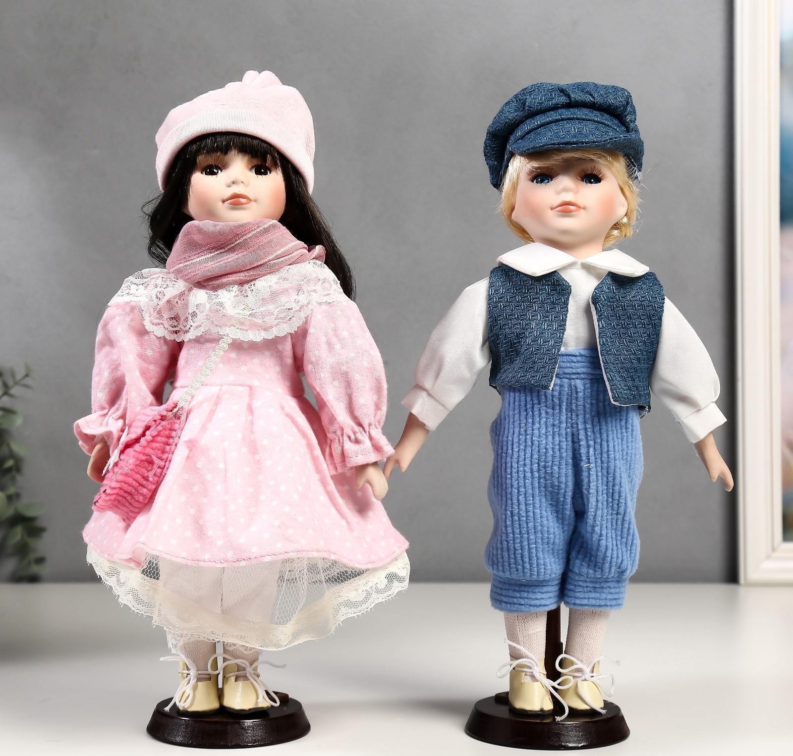 Кукла коллекционная парочка набор 2 шт 