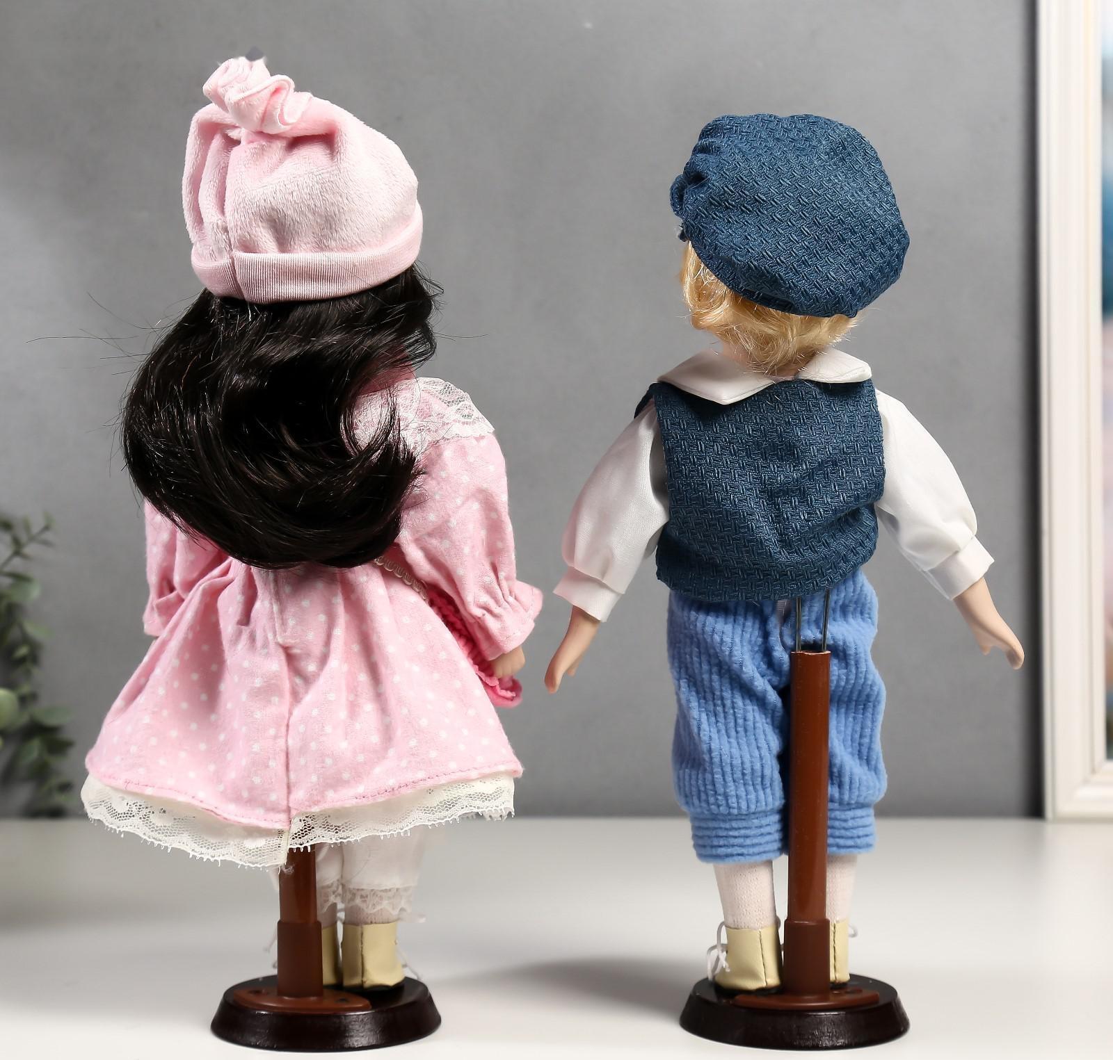Кукла коллекционная парочка набор 2 шт 