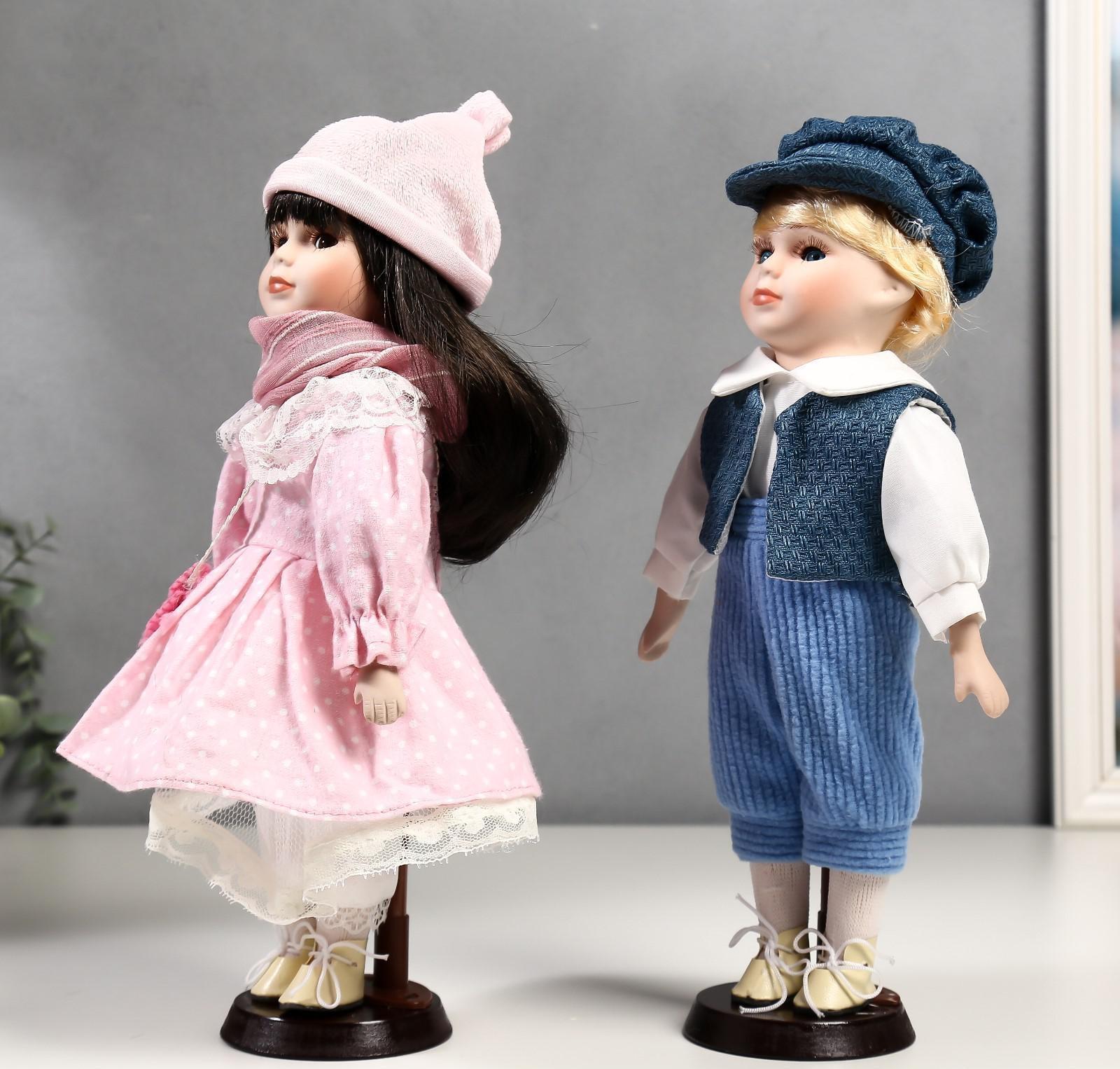 Кукла коллекционная парочка набор 2 шт 