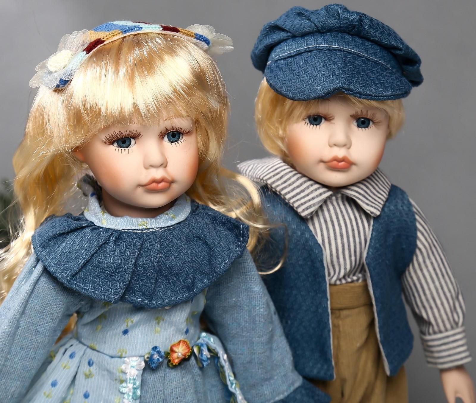 Кукла коллекционная парочка набор 2 шт 