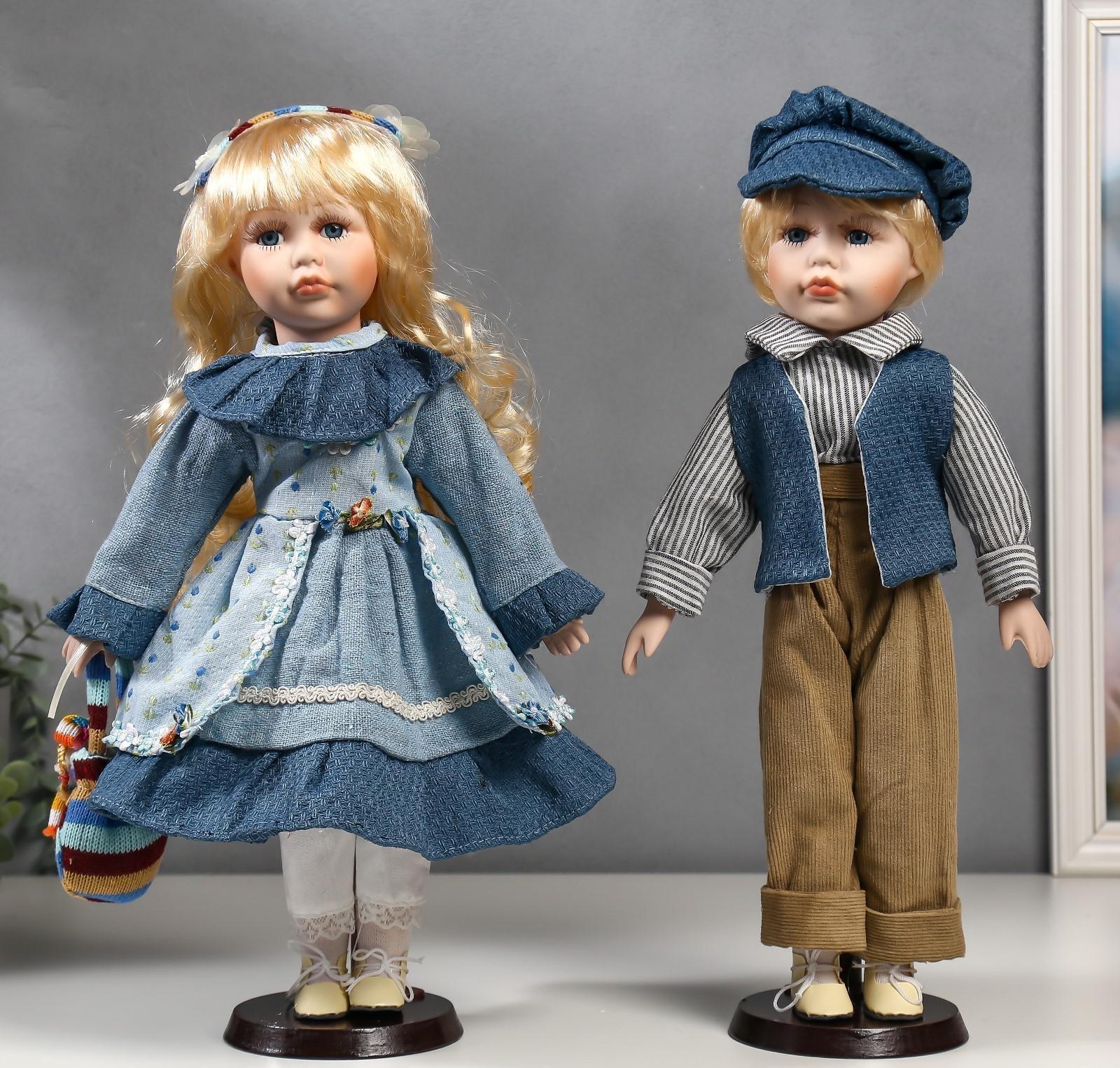 Кукла коллекционная парочка набор 2 шт 