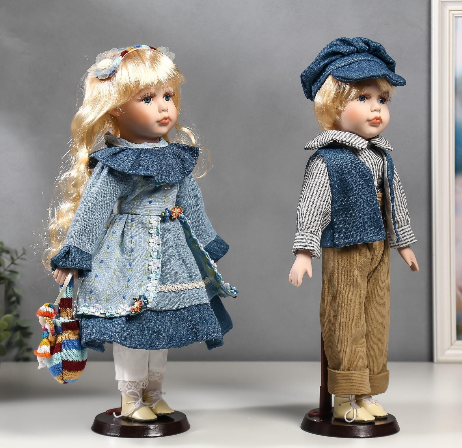 Кукла коллекционная парочка набор 2 шт 