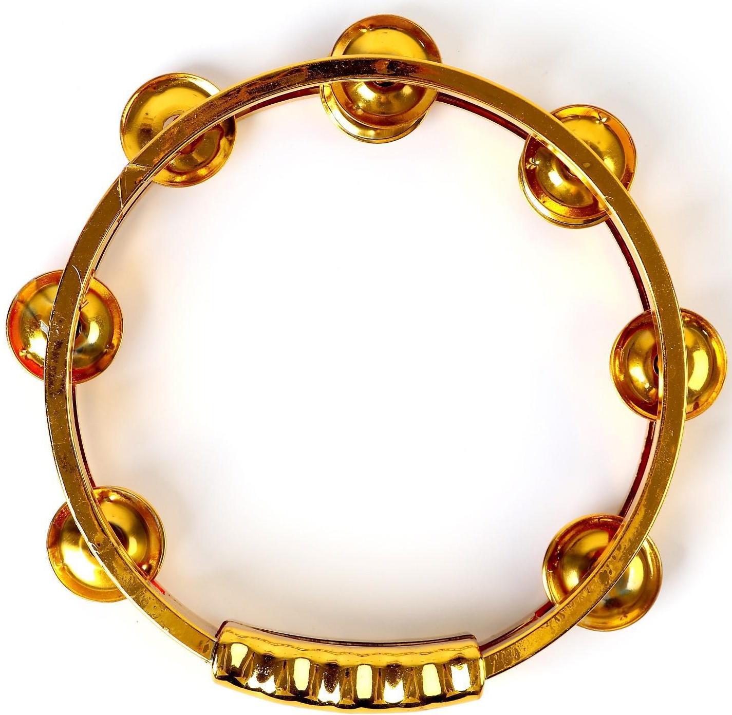 Музыкальная игрушка бубен «Звонкий блеск», с металлическими бубенцами, цвета МИКС