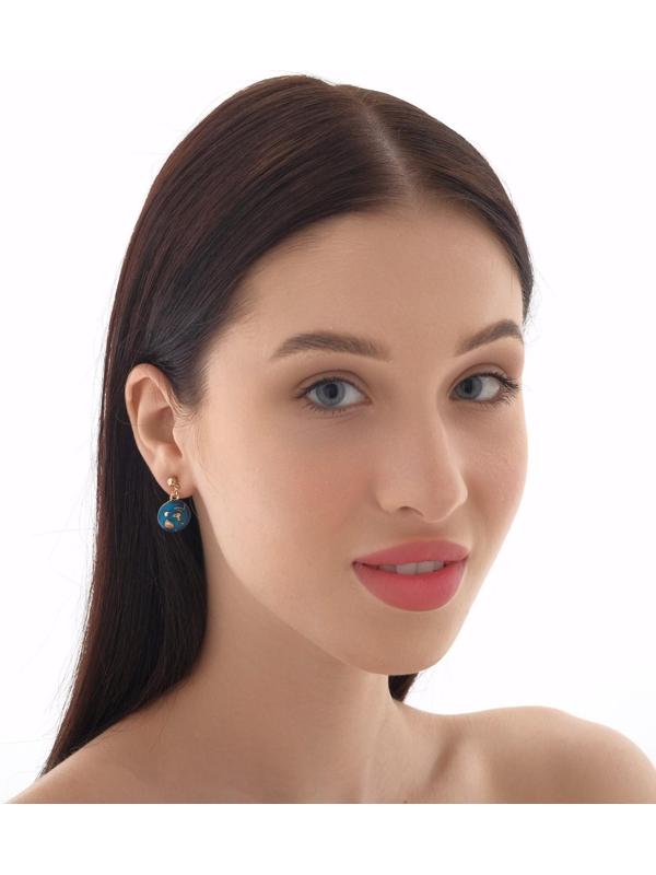 Серьги эмаль 