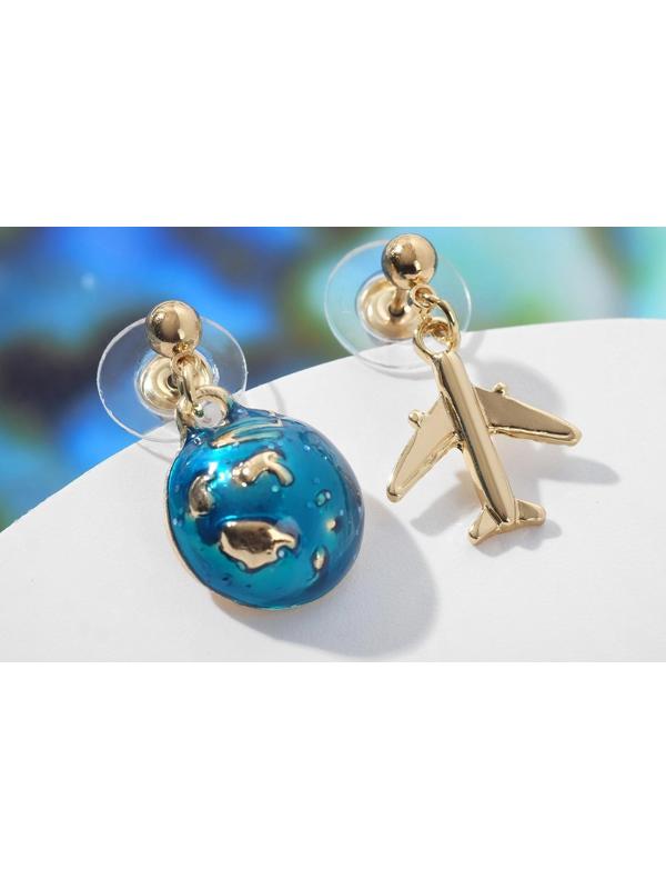 Серьги эмаль 