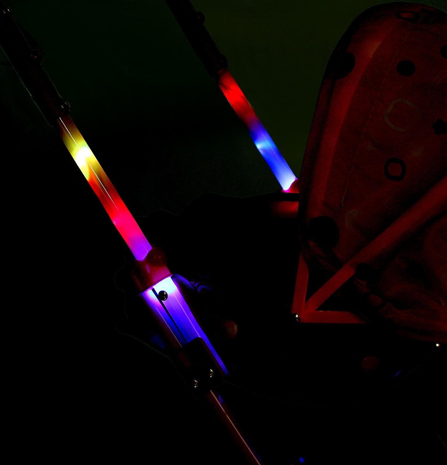 Коляска универсальная для кукол, со светом, металлический каркас