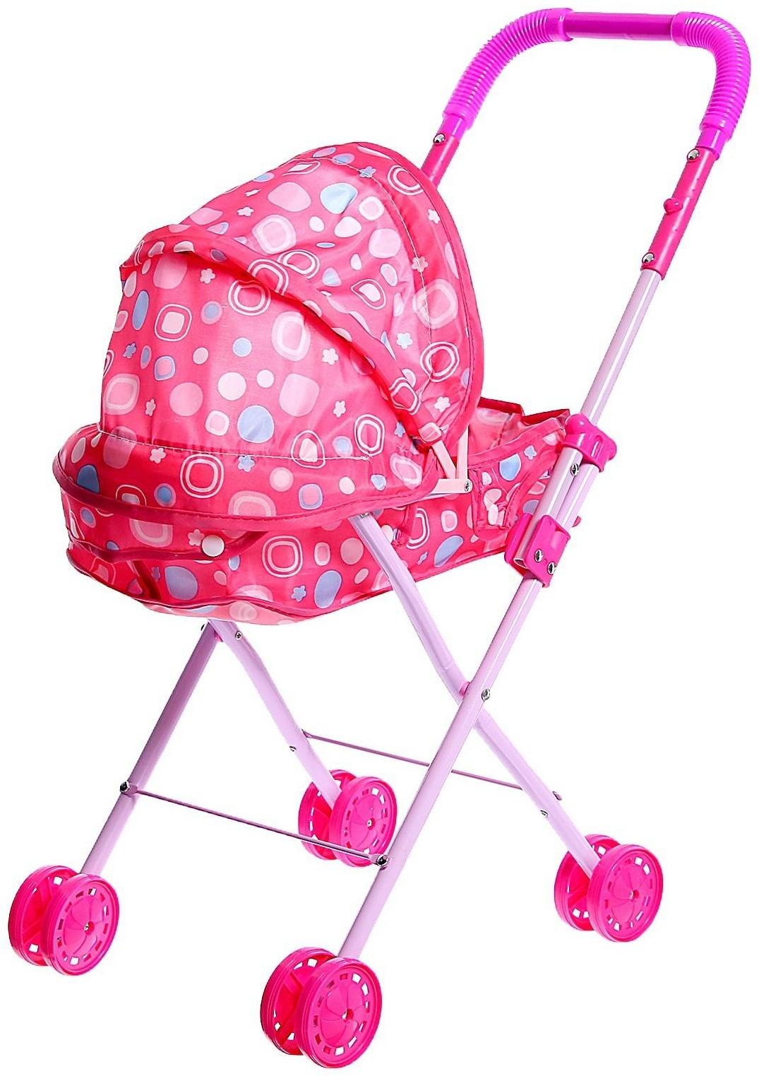 Коляска универсальная для кукол, со светом, металлический каркас