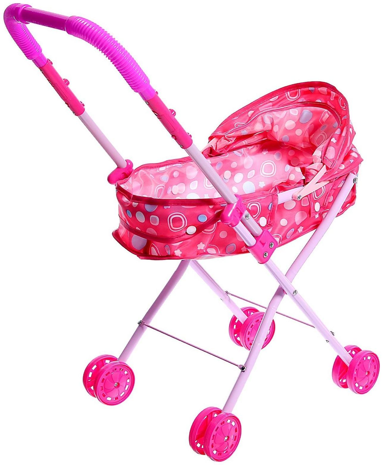 Коляска универсальная для кукол, со светом, металлический каркас