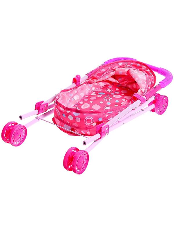 Коляска универсальная для кукол, со светом, металлический каркас