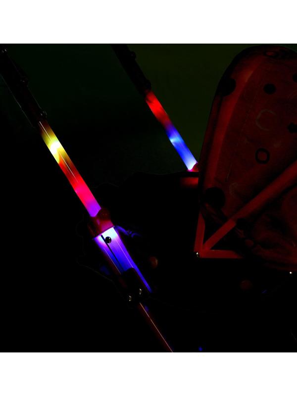 Коляска универсальная для кукол, со светом, металлический каркас