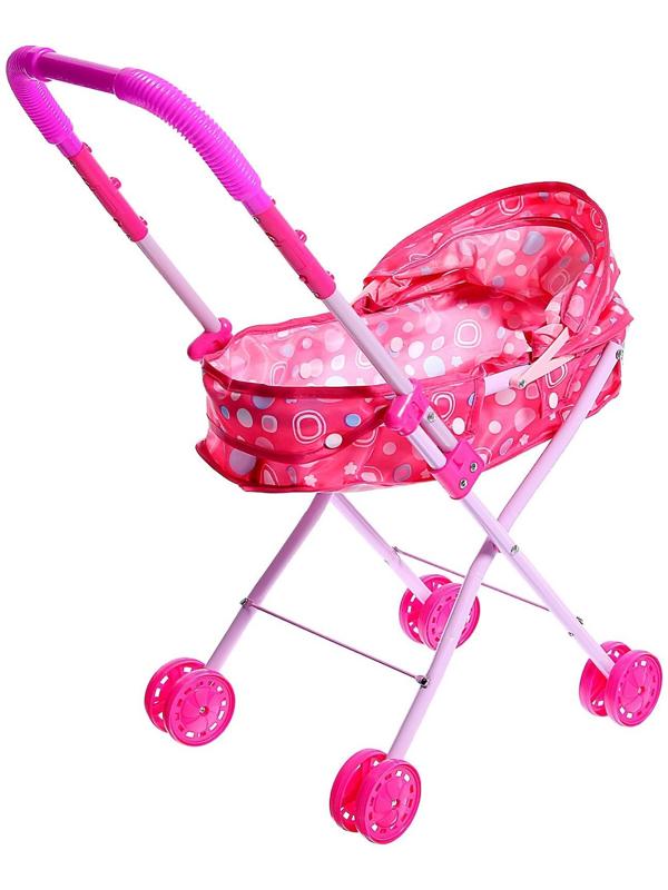 Коляска универсальная для кукол, со светом, металлический каркас
