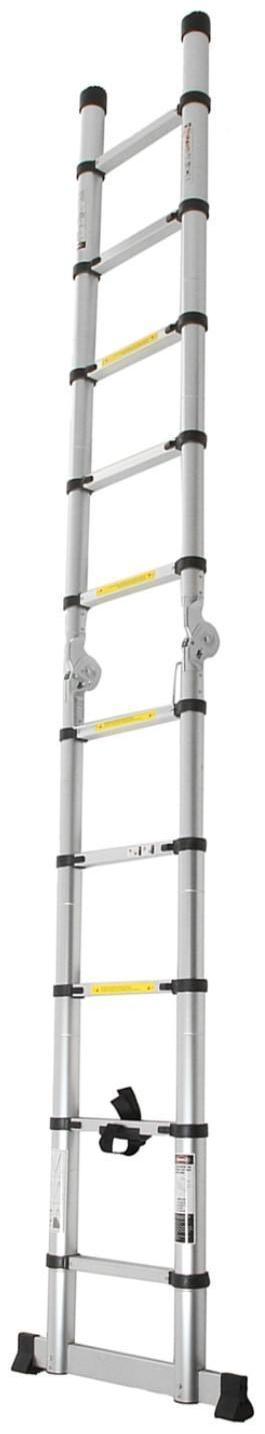 Стремянка-лестница телескопическая ТУНДРА, раскладная, алюминиевая, 1.6 х 1.6 м