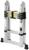 Стремянка-лестница телескопическая ТУНДРА, раскладная, алюминиевая, 1.6 х 1.6 м