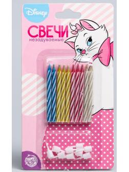 Свечи незадуваемые в торт, Коты аристократы, 10 шт.