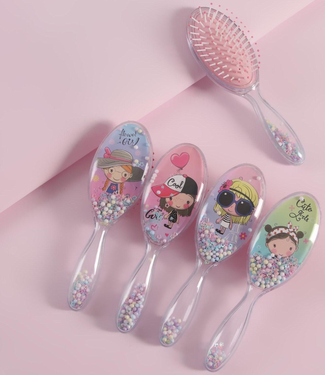 Расчёска-шейкер «Super Girls», 5 × 18 см, рисунок МИКС