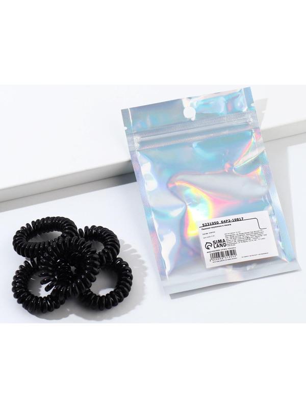 Резинки пружинки для волос «Ты топчик», 5 шт.