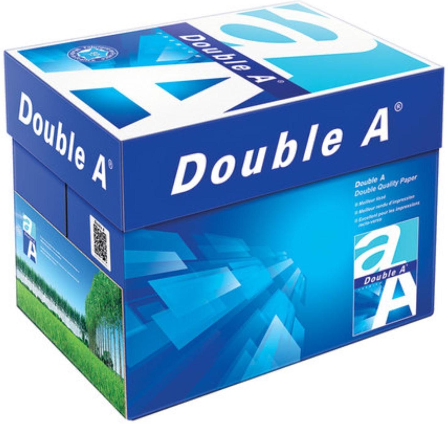 Бумага А4 500 л, DOUBLE A, 80 г/м2, белизна 163% CIE, класс А+