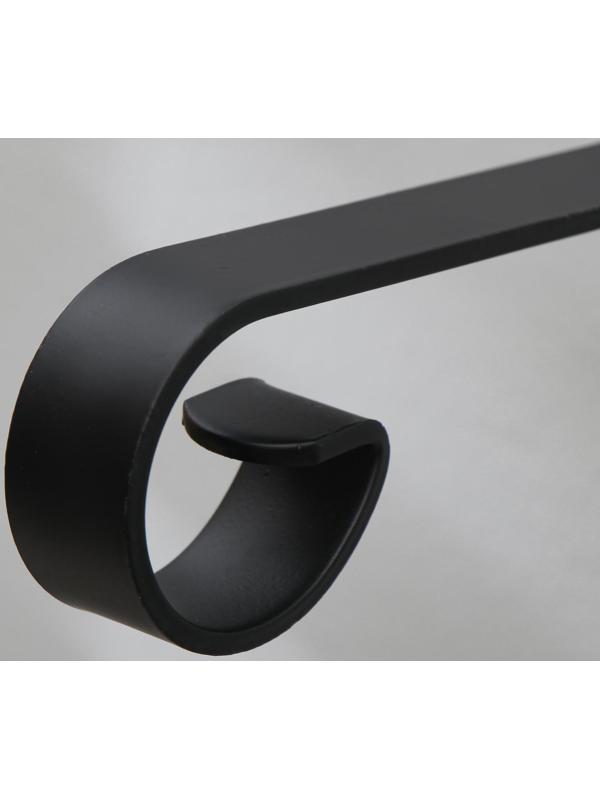 Кронштейн для кашпо, кованый, 22 см, металл, чёрный