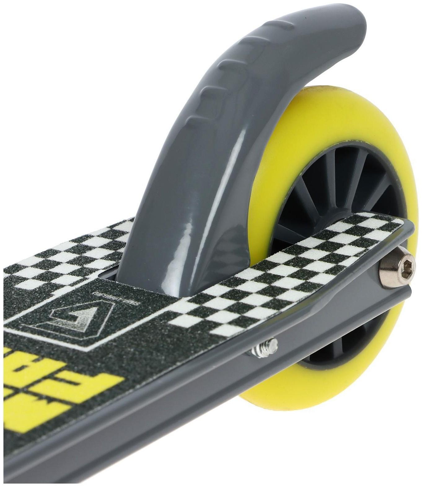 Самокат трюковый GRAFFITI, колёса PU/пластик 100 мм, ABEC 9, жёсткость 85А