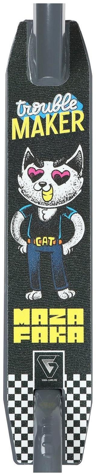 Самокат трюковый GRAFFITI, колёса PU/пластик 100 мм, ABEC 9, жёсткость 85А