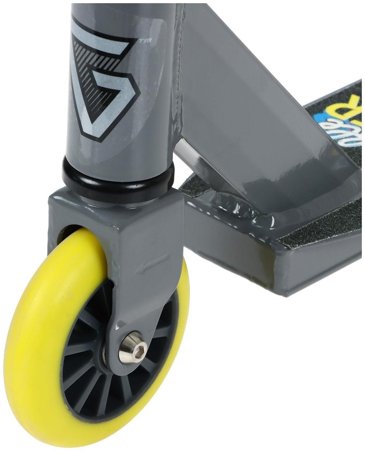 Самокат трюковый GRAFFITI, колёса PU/пластик 100 мм, ABEC 9, жёсткость 85А