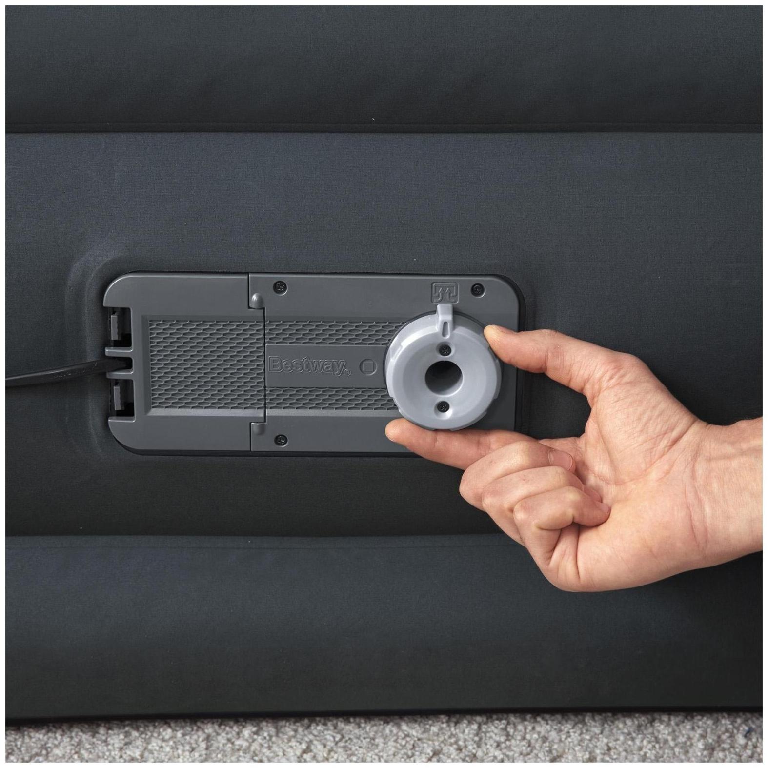 Кровать надувная Fortech, 203 x 152 x 46 см, со встроенным электронасосом, 69075 Bestway