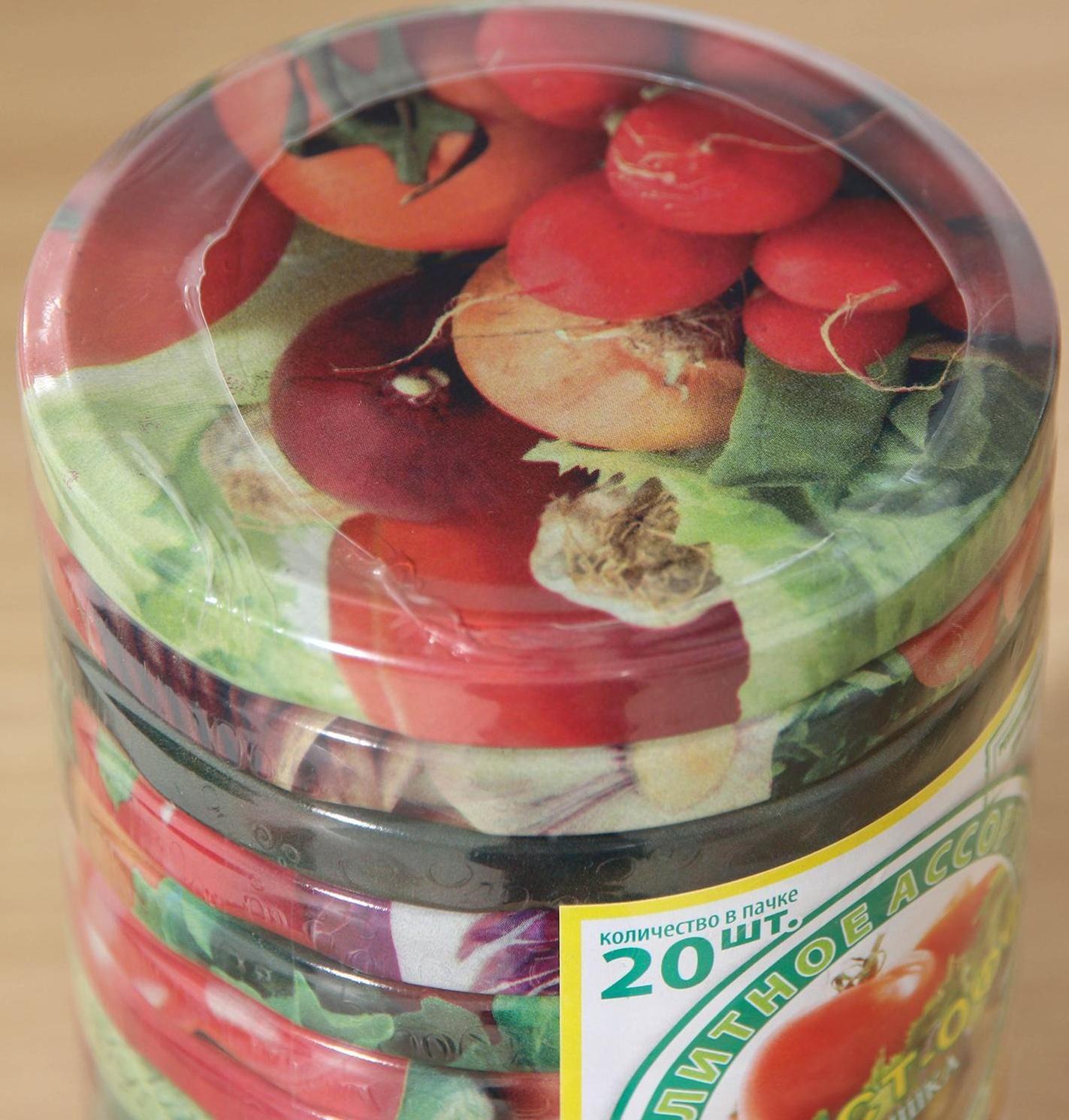 Крышка для консервирования «Элитная», ТО-89 мм, винтовая, лакированная / 20 шт.