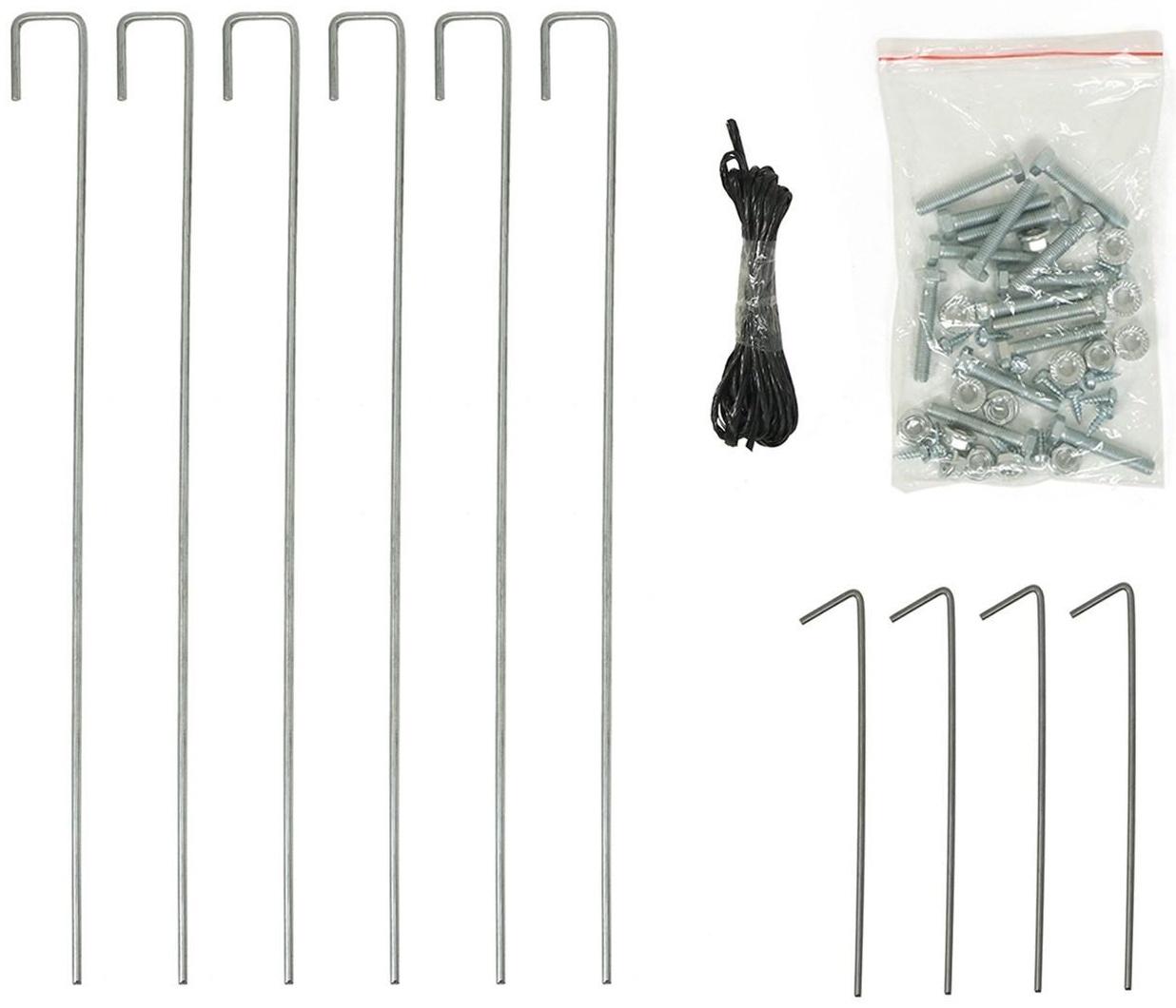 Теплица, 3.7 × 2.45 × 2.1 м, оцинкованный каркас, профиль 25 × 25 мм, спанбонд 90 г/м²