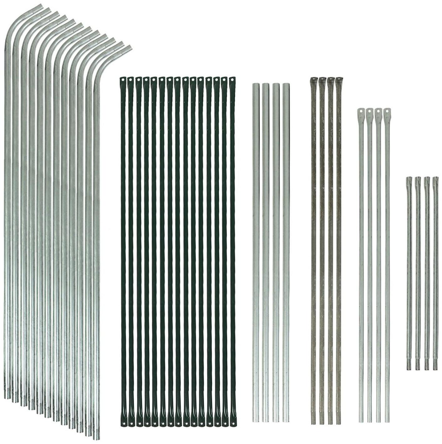 Теплица, 3.7 × 2.45 × 2.1 м, оцинкованный каркас, профиль 25 × 25 мм, спанбонд 90 г/м²