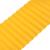 Лента бордюрная, 0.15 × 9 м, толщина 0.6 мм, пластиковая, гофра, жёлтая