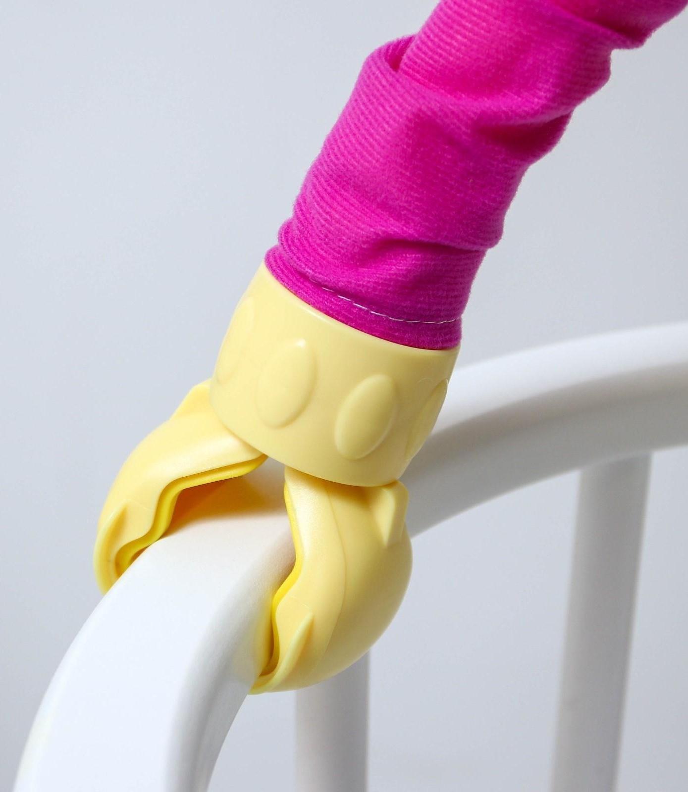 Дуга игровая мягкая на коляску/кроватку «Осьминожки», 3 игрушки, МИКС, р-р 24-84