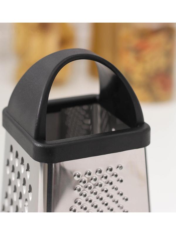 Тёрка с контейнером «Синтай», 13×13,5×24 см, цвет ручки чёрный