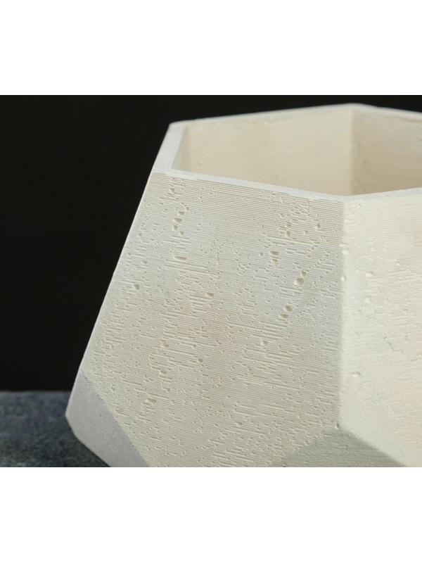 Кашпо Шестиугольник 13 х 7,5 см белое