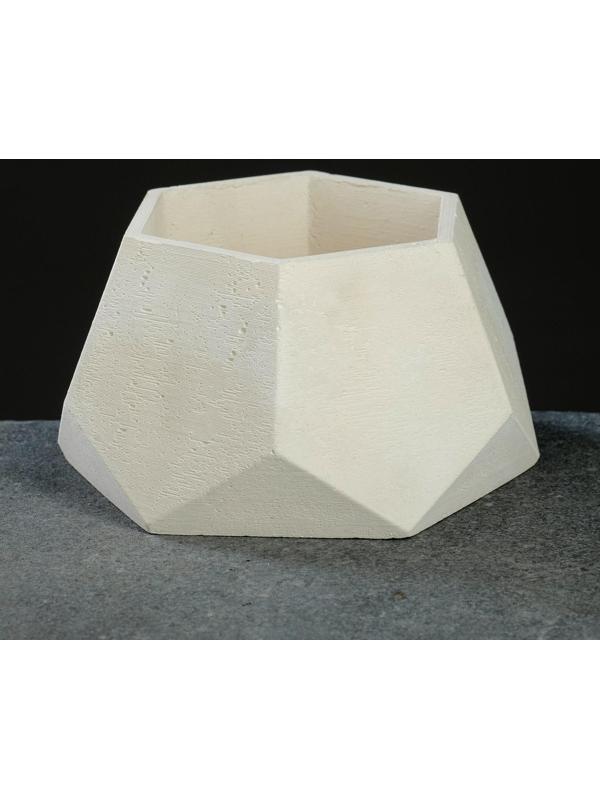 Кашпо Шестиугольник 13 х 7,5 см белое