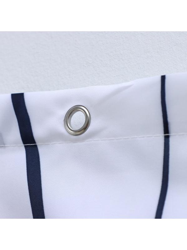 Штора для ванны Доляна «Моно», 180×180 см, полиэстер