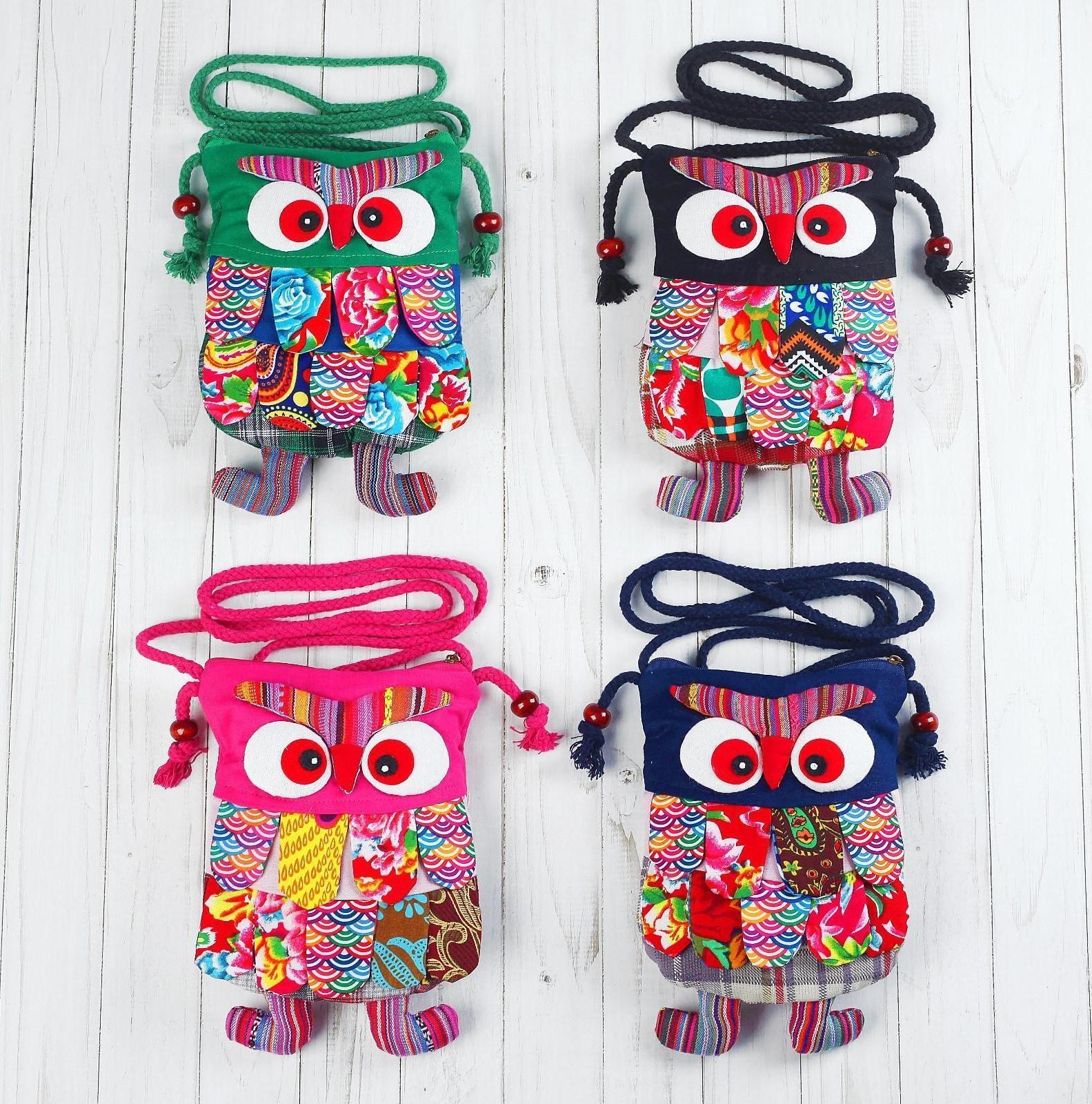 Мягкая сумочка «Совушка», лоскутная, виды МИКС