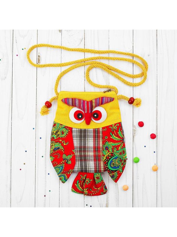 Мягкая сумочка «Совушка», лоскутная, виды МИКС