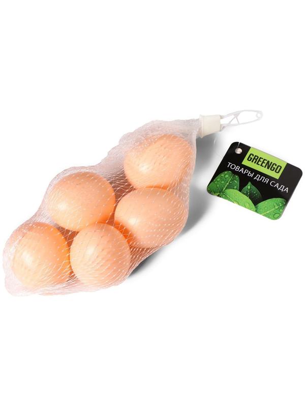 Яйцо искусственное подкладное, для кур, 1 шт., коричневое