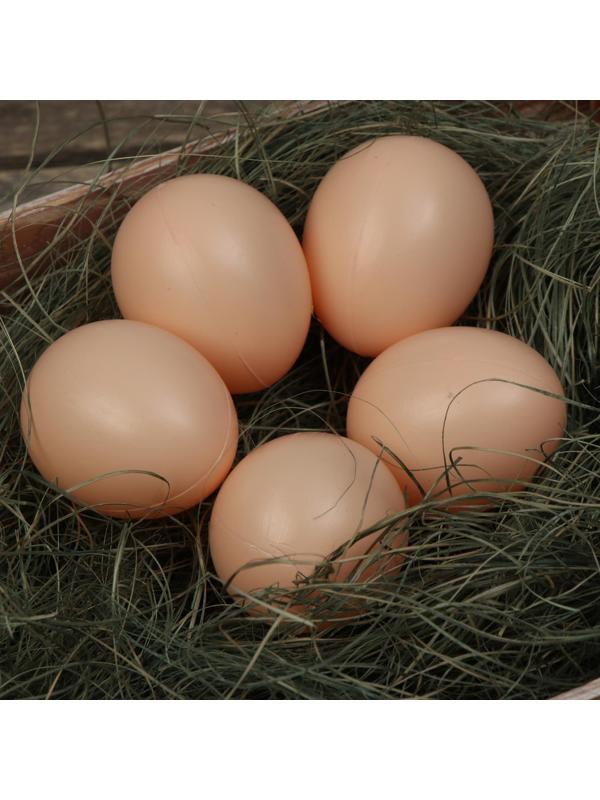 Яйцо искусственное подкладное, для кур, 1 шт., коричневое