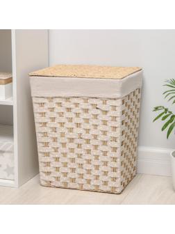 Корзина для хранения плетёная Доляна «Уют», 39×29×48 см