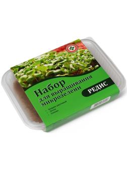 Набор для выращивания микрозелени My Greens: редис Санго, лоток, джутовый коврик