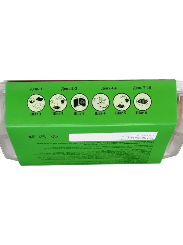 Набор для выращивания микрозелени My Greens: редис Санго, лоток, джутовый коврик