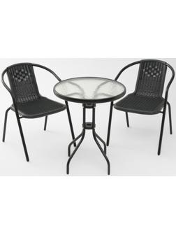 Набор садовой мебели: стол, 2 стула, микс