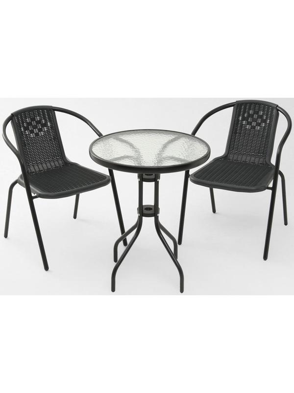 Набор садовой мебели: стол, 2 стула, микс