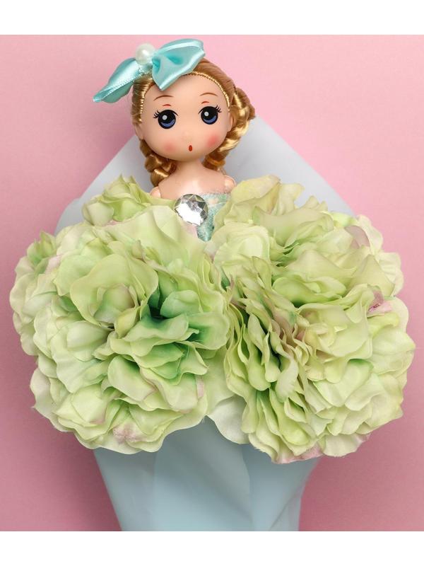 Букет с игрушкой «Кукла Алиса»