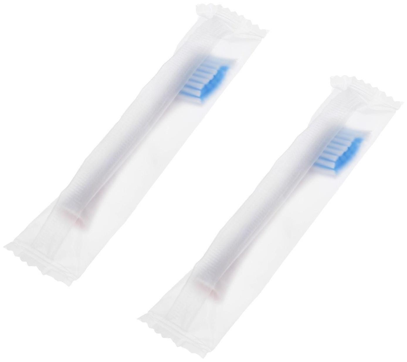 Электрическая зубная щётка Luazon LP-005, вибрационная, 2 насадки, от АКБ, белая