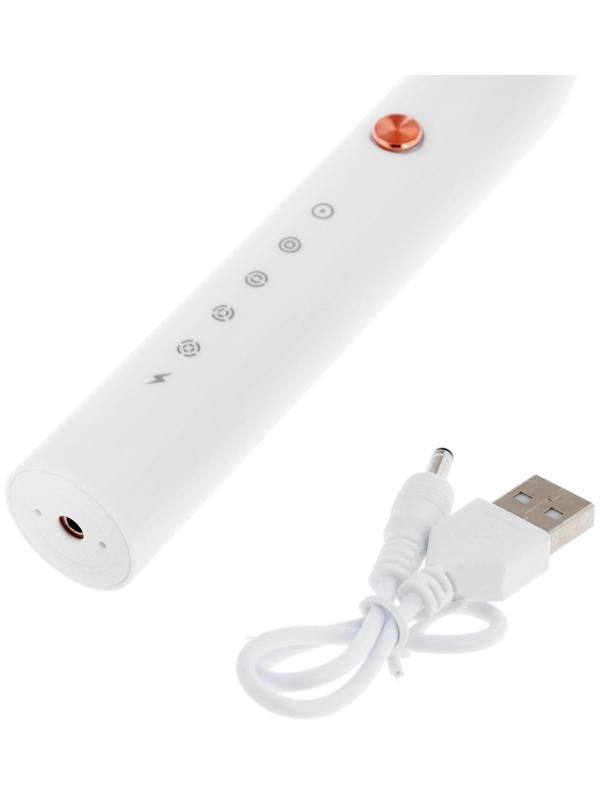 Электрическая зубная щётка Luazon LP-005, вибрационная, 2 насадки, от АКБ, белая