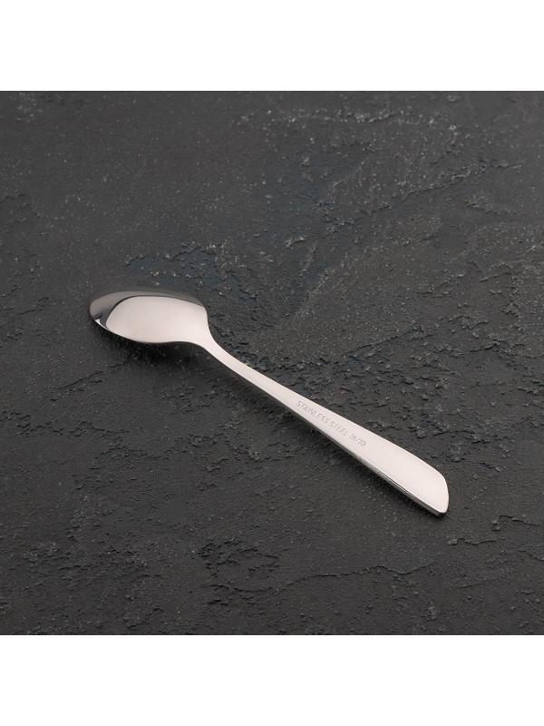 Ложка чайная из нержавеющей стали Magistro «Эми», h=15,5 см, цвет серебряный