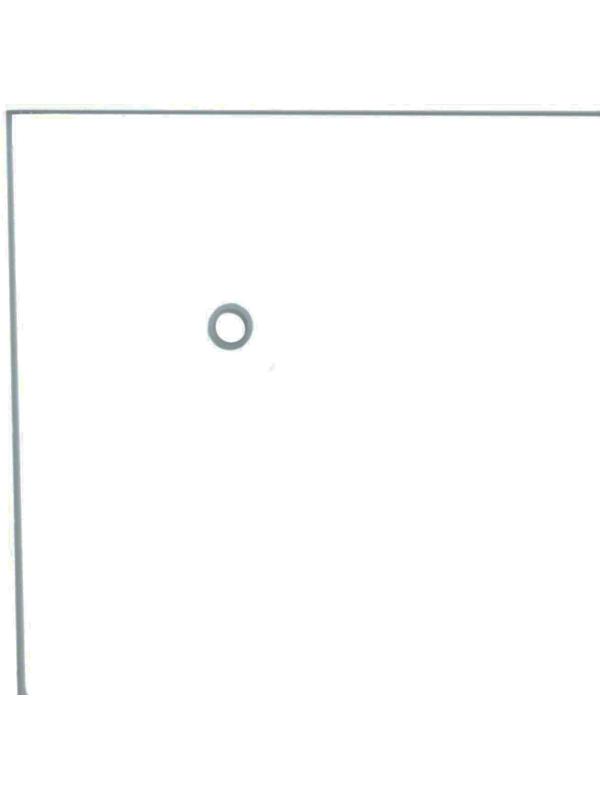 Стеклянная панель 600х600х4 мм прозрачная, с креплением